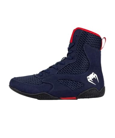 Venum Chaussures de Boxe Contender - Bleu Marine/Rouge - 45.5