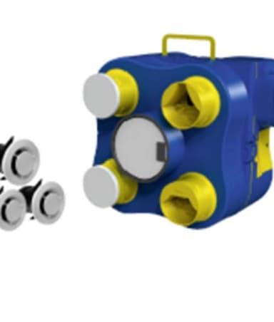 GROPA KIT VMC DETECTEUR HUMIDITE Automatique Ventilation Maison HYGRO MOTORISE Bouche 80 125MM Hygrostat Automatique préréglé. Au delà de 75% d'humidité : déclenchement de la 2ème Vitesse