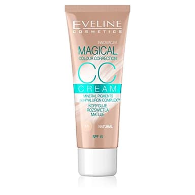 Fond de teint multifonctionnel Eveline Cosmetics Magical Color Correction CC, 30 ml, n° 51 Natural