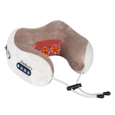 Masseur Cervical et Cou, Appareil Massage de Cervicales, Masseur Électrique Oreiller de Nuque sans fil Massant à Shiatsu, Coussin de Massage Électrique pour les Cervicales Douloureuses