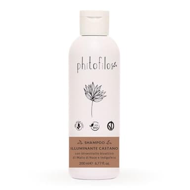 PHITOFILOS - Shampooing Éclaircissant Châtain avec Coquille de Noyer et Ecobio 250 ml