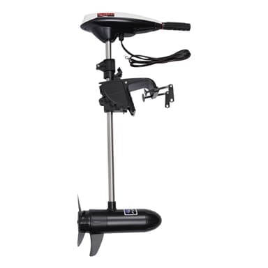 Moteur Hors-Bord Électrique 12V 45LBS pour Bateau Gonflable, Moteur Électrique de Trolling Extensible, Moteurs Hors-Bord pour Bateaux, Kayaks, Canoës et Bateaux Gonflables