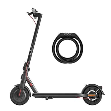 Xiaomi Trottinette Électrique 4 Lite Trottinette électrique Noir avec antivol et écran LCD pour Adulte, Puissance 300W, autonomie 25km, pneus antidérapants - Version française