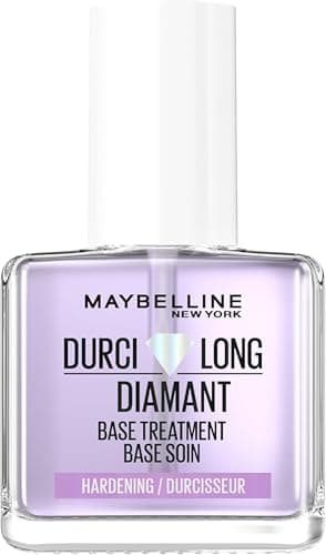Maybelline New York - Vernis Soin des Ongles Durcissant - Ultra-Résistant - Formule Enrichie en Poudre de Diamant - Durci Long Diamant - Superstay Ink Bonder - 12 ml