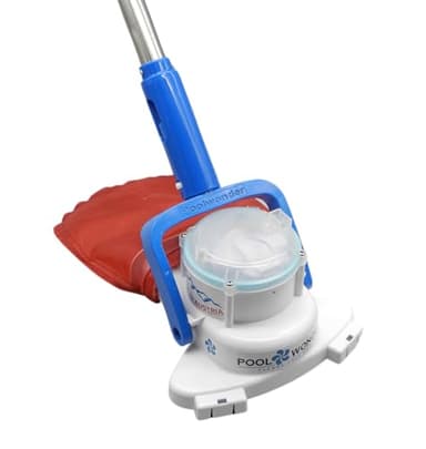 Poolwonder Cleverix Aspirateur de piscine sans fil – Nettoyeur de piscine super pratique fabriqué en Autriche avec barre de démarrage de 2 m