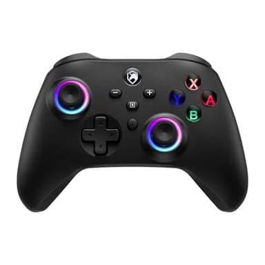 ECHTPower Manette Switch Galaxy, 2025 Nouvelle Manette Switch 2 Sans Fil avec RGB/Hall Trigger/Macro/Shift/Turbo/Vibration, Manette Pro Controller Bluetooth Compatible avec PC/Switch/OLED/Adroid/iOS