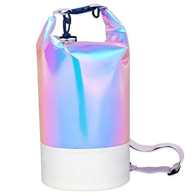 SciFiVisi Sac Étanche, 10L Dry Bag avec Double Bandoulière, Sacs à Dos étanche Dry Bag, Sac à Sec Imperméables pour la Natation Kayak Pêche Voyager Vélo Plage,Multicolore