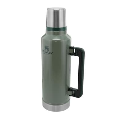 STANLEY 1913 Classic Legendary Thermos 1.9L - Maintient la Température 45h (Chaud/Froid) - Bouteille Isotherme - Sans BPA - Gourde Isotherme en Acier Inoxydable - Gourde Inox - Hammertone Green