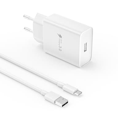 Type-C Chargeur Rapide, pour Samsung Galaxy A16 A15 A14 A13 A12 4G/5G A06 A05S A04S A55 A54 A35 A34 A53 A33 A32 A52 A25 S24 S23 S22 S21 S20, Compatible Xiaomi, Huawei, Google etc. avec 2m Câble USB C