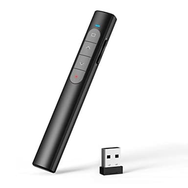 SQAFGYR Telecommande Ordinateur Powerpoint Pointeur du Présentateur avec 2.4GHz USB pour Présentation, Enseignement, Bureau, Conférence
