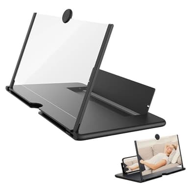 10 Pouces Amplificateur Ecran Telephone Portable, HD Loupe Agrandisseur ecran Telephone, Loupe ecran Smartphone Portable Pliable, Loupe ecran Smartphone Portable Pliable pour Films
