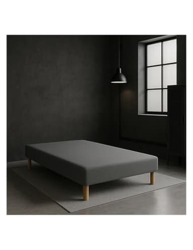by sommiflex SOMMIER TAPISSIER Gris 140x190 cm | Fabrication FRANÇAISE ARTISA