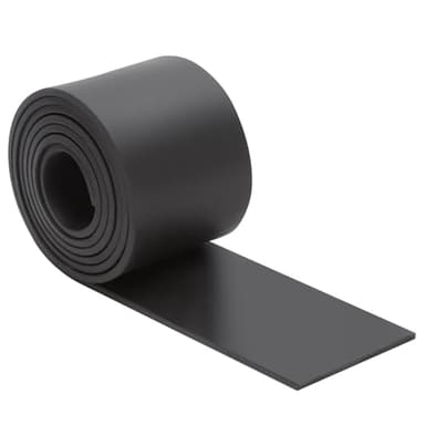 Bande Caoutchouc 3mm x 50mm x 1m Joint Caoutchouc Solide, Rouleau Caoutchoucs Antidérapant et Tapis Anti Vibration Plaque Caoutchoucs pour Portes, Fenêtres, Garage et Usages Industriels