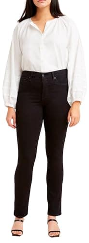 Levi's 312 Shaping Slim Jeans Femme, Black And Black, 30W / 30L