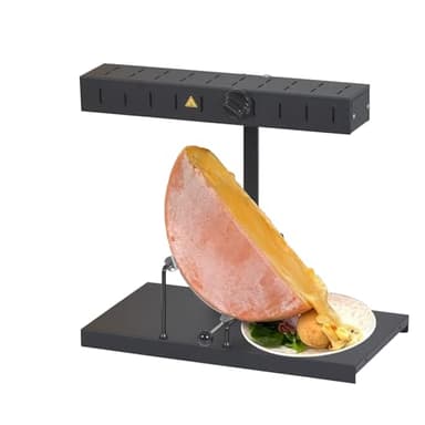 Appareil Raclette Alpage® Signature Basalte (Noir) Traditionnel 6-10 Pers – Rampe Chauffante Réglable – 230V – Louis Tellier – Pour Professionnels et Familles