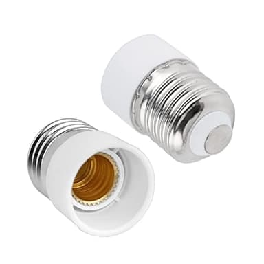 Caldarax E27 vers E14 Adaptateur de Douille, Convertisseur de Douille ES vers SES, E27 vers Vis Adaptateur, pour E14 Ampoules LED, Ampoules à Incandescence, Lampes Halogènes, Lampes CFL, Lot de 2