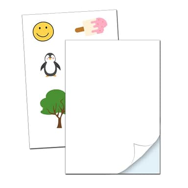 15 Feuilles - Vinyle Imprimable Papier Autocollant Étanche A4 - Blanc