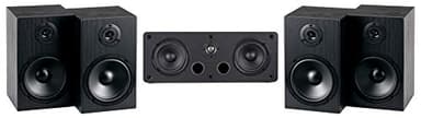 McGrey BSS-265 / CS-440 BK Ensemble d'enceintes Surround 5.0 - Enceintes Satellites HiFi pour Son Surround 5 canaux - Enceintes Full-Range 2 Voies pour Musique, Home cinéma et système Surround - Noir