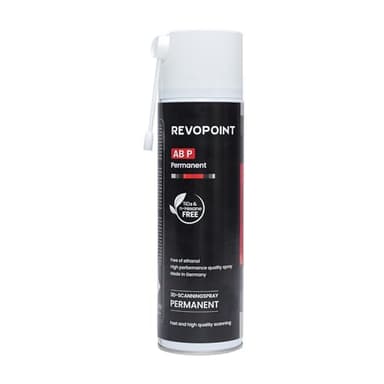 Revopoint 3D Scanning Spray AB-P pour Scanners 3D, pour Surfaces Réfléchissantes, Transparentes, Noires ouTrès Texturées, Semi-Permanent Jusqu'à l'essuyage, 500ml