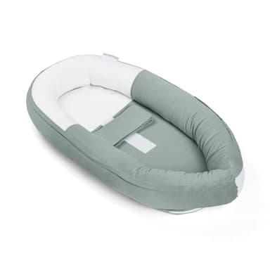 doomoo Cocoon Réducteur Nouveau-né, Ultra Confortable, Evolutif Dès la Naissance à 3 Mois, Tissu Doux & Respirant, Tetra Green