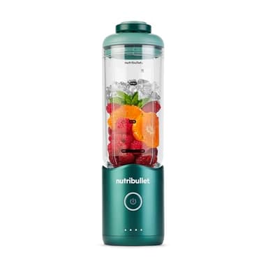 nutribullet Flex 590ml - Blender Portable pour Smoothies avec Couvercle à Bec, Mixeur Hachoir, Broie Glace et Fruits Surgelés, USB-C, Tasse sans BPA, Facile à Nettoyer, Vert Forêt (NBP013GR)