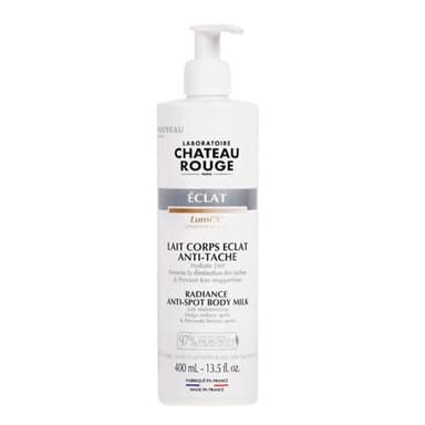 Laboratoire Chateau Rouge - Lait corps hydratant Eclat 400 ml – Lait hydratant corps pour peaux sèches 24h – Effet Anti-Pigmentation Visible en 4 Semaines – Fabriqué en France