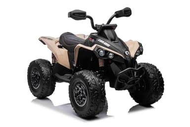 Quad électric Enfants 12V, Can-am Renegade, Kaki, Voiture électrique Enfants 12V, lumières LED, Batterie 12V, Moteurs 2 x 35W, Roues Souples en EVA, Lecteur MP3 avec entrée USB/AUX, sous Licence
