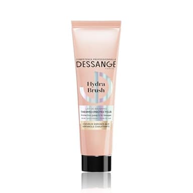 DESSANGE - Lait De Brushing Thermo-Protecteur Hydra Brush - Acide Hyaluronique & Huile De Rose - Hydrate & Protège - Cheveux Exposés Aux Appareils Chauffants - 140ml