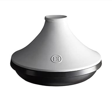 Emile Henry EH776626 Delight Tagine Blanc Couvercle ardoise Céramique