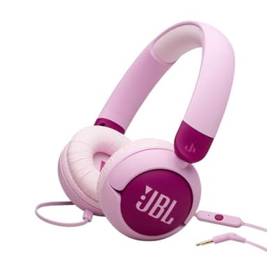 JBL Junior 320, Casque Supra-auriculaire Filaire pour Enfants, avec Microphone intégré, Safe Sound, Volume jusqu'à 85 DB, Coussinets Confortables, Set d'autocollants, Design Pliable, Violet