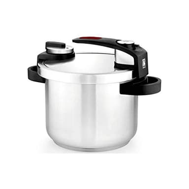 BRA Tekna | Autocuiseur 6 L Coocotte Minute, à Ouverture Facile, Acier Inox 18/10|Tous Feux Dont Induction, Finition Mate
