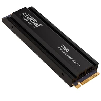Crucial T500 SSD 1To PCIe Gen4 NVMe M.2 avec Dissipateur, Jusqu’à 7300 Mo/s, Compatible PlayStation 5, TLC NAND, Ordinateur de Bureau - CT1000T500SSD5
