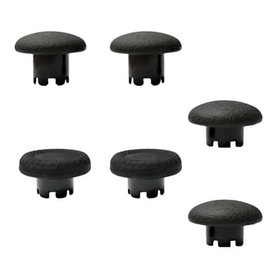 Lot de 6 joysticks pour manette de PS5 DualSense Edge, kit de joysticks analogiques interchangeables, pièces de rechange pour PS5 Dualsense Edge (noir)
