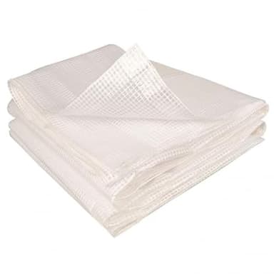 IDMarket - Bâche de Rechange 130 GR/m² pour Serre 12M² Blanche Zebra