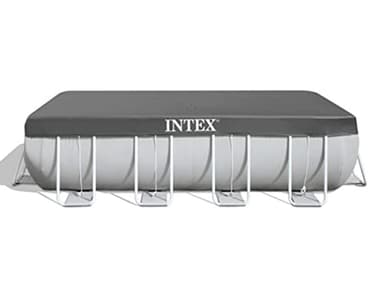 Intex - Bache de protection piscine tubulaire rectangle Intex 5,49 x 2,74 m