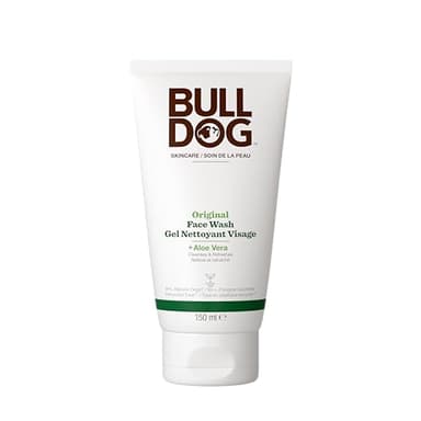 Bulldog Skincare Original Nettoyant visage pour hommes, Soin et nettoyant visage, nettoie et aide à éliminer l’excès de sébum, 150 ml