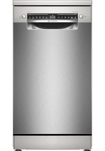 Bosch SPS4EMI61E, Série 4, Lave-vaisselle 45 cm, Pose libre, Acier brossé anti-traces