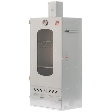ITA Fumoir 7012 - Armoire de Fumage Premium à 3 étages - Acier allié, avec fenêtre et cheminée - Qualité Made in EU Directement du Fabricant - Fumoir pour Le Fumage à Froid et à Chaud