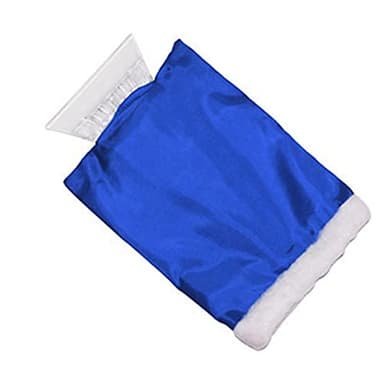 Glamza Grattoir à Glace pour Pare-Brise de Voiture avec Gant Chaud – Poignée intégrée, fabriqué à partir de matériau ABS antigel et Couche extérieure imperméable