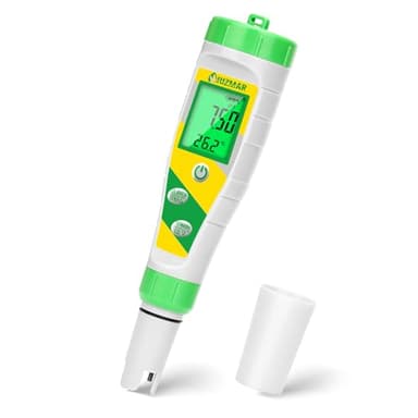 UIUZMAR pH Mètre Numérique Testeur pH et Sel Électronique Piscine 5 en 1 pH Sel TDS EC Analyseur pH Mètre Piscine au Sel Testeur pH Pour L'aquariophilie PPM et EC Metre pour Hydroponique