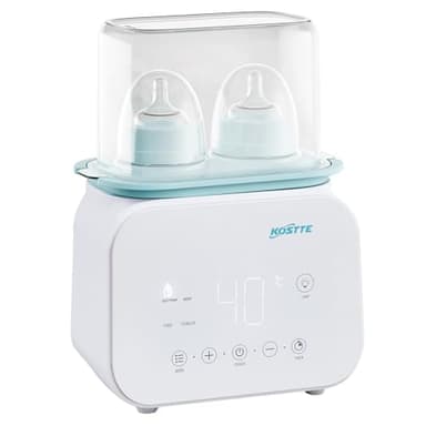 KOSTTE Chauffe Biberon, Chauffe-biberon pour bébé, Chauffe-biberon pour Lait Maternel, Chauffage des aliments pour Bébés, Intelligent de la Température et Arrêt Automatique, sans BPA