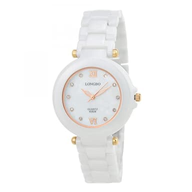 SC Crystal Montre Quartz pour Femme en Ceramique