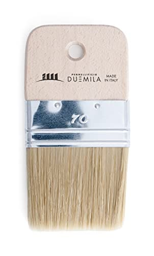PENNELLIFICIO 2000 | Pinceau Spalter pour Effets décoratifs, Pinceau Plat, Effet Grain Bois, Largeur 7 cm - Fabriqué en Italie