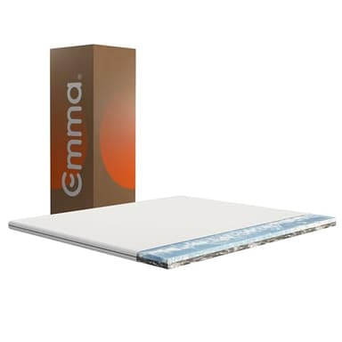 Emma Premium Surmatelas 160x200cm, 6cm D'épaisseur, Mousse HRX Réversible pour Un Confort Personnalisé, Respirant et Lavable avec Housse UltraDry