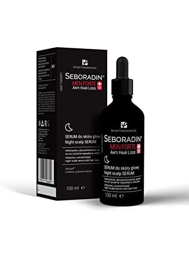 SEBORADIN FORTE Sérum Contre La Chute Des Cheveux Chez Les Hommes Hair Care Pour Hommes Sérum De Croissance Des Cheveux Pour La Nuit Caféine Guarana Vitamines Remède Contre La Calvitie 100 ml