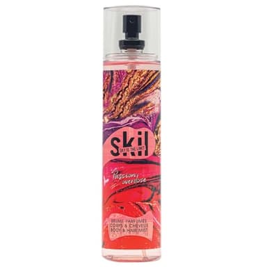 SKIL - Brume Parfumée Femme Passion Overdose - Collection Toxic Love - Parfum Barbe à Papa Bergamote - Flacon Vaporisateur 250 ml - Fabriqué en France à Grasse