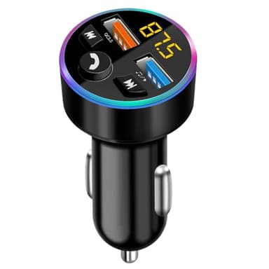 EuAcesry Transmetteur Bluetooth Voiture, Transmetteur FM Bluetooth, [3 USB A3.1A+ 1 USB A 66W] Prise Allume Cigare pour Adaptateur de Voiture Lumières, pour i-Phone, Android, Sa-Sung