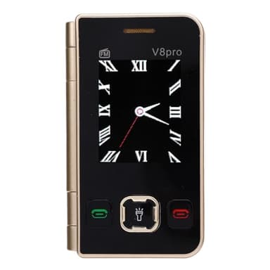 XUMIUZIY Téléphone à Double écran, Téléphone Portable Pliable avec Radio FM de Grandes Touches et Son Inhanced, Interface Multi-Langues, Caméra Intégrée, Lampe de Poche LED et Lecture (Gold)