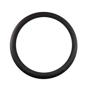 yinmeichun Couvre Volant pour Citroën Jumper 1994-2021 2022 2023 2024 2025 X244,Couvre Volant Voiture,Housse de Volant,Respirant PU,37-39CM,Voiture Accessoires D'intérieur Protecteurs,B-Black