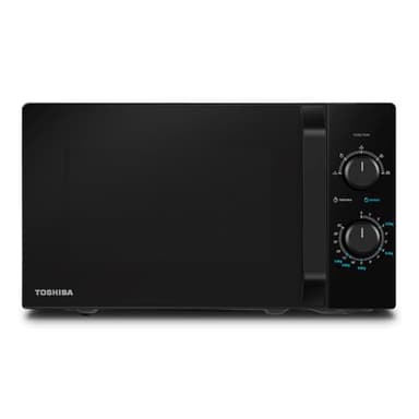 Toshiba Micro-ondes solo 20L MW2-MM20PF(BK), Micro-ondes sur Pied, 800W, 5 Niveaux de Puissance, avec Décongélation Facile, éclairage LED à l'intérieur, Noir